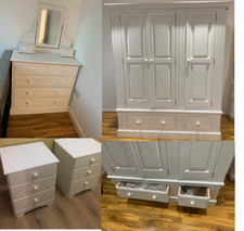 3 Door Triple Solid Pine