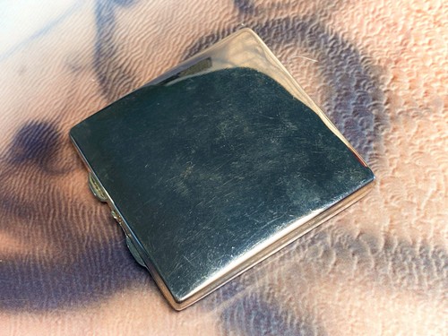 Small square minimalist - , silver