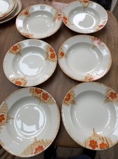 6 SWINNERTONS HAMPTON IVORY Large SOUP FRUIT /DESSERT DISHES 25cm