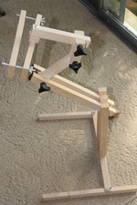 FA EDMONDS CROSS STITCH EMBRODERY NEEDLEWORK  ADJUSTABLE FOLDING WOOD STAND