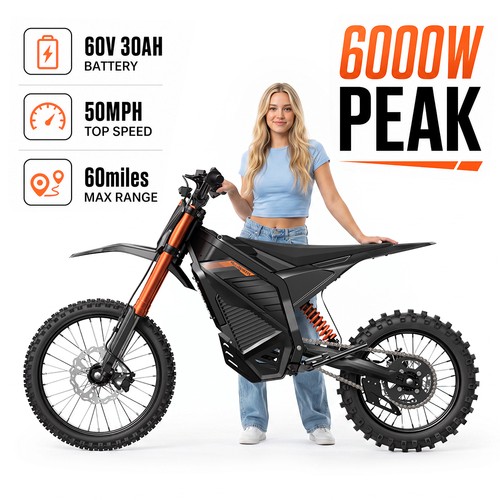 6000w peak electric dirt bike - 6000w,