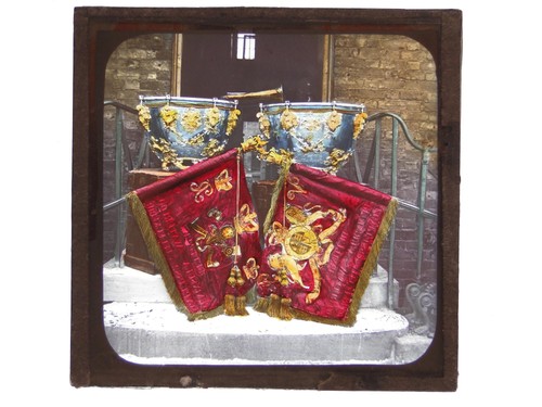 Military silver kettledrums - military,