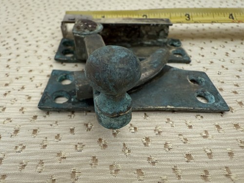 Antique solid brass sash - solid,