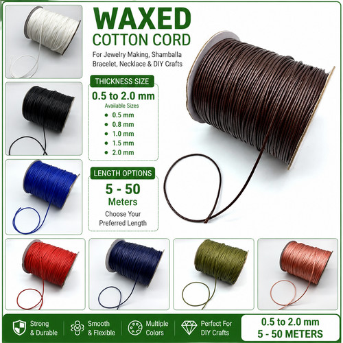5mm 0mm waxed nylon - nylon, cord