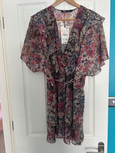Zara mini dress floral - dress, print