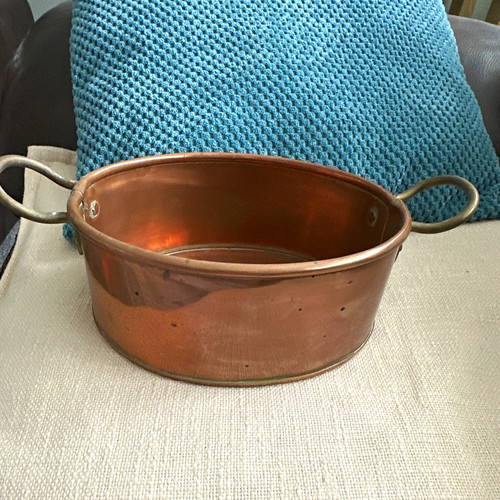 Copper round pot with double - copper,