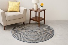 Rug Round Jute Carpet Braided
