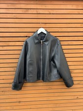 MANGO Faux Leather Black