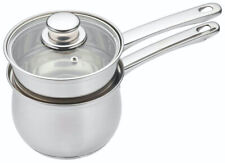 KITCHEN CRAFT STAINLESS STEEL DOUBLE BOILER PORRINGER BAIN MARIE SAUCEPAN 16CM