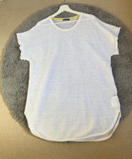 OSKA Womens White Ribbed Linen