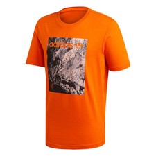 adidas ORIGINALS MEN'S ADVENTURE T-SHIRT TEE ORANGE RETRO ADV CREW NECK NEW BNWT