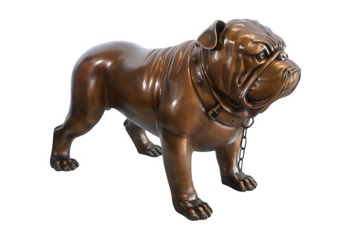 Bronze english bulldog - bronze, statue
