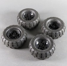 LEGO ® Technic tires 4 pieces wheel balloon wheels 81.6 x 38 R rim black technology 