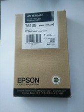 EPSON T6138 Matte Black  ink - Stylus Pro 4400/4800/4450/4880 110ml out of date