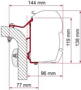 Fiamma f45 adapter kit hymer - fiamma,