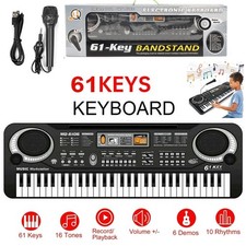61 Keys Electronic Piano Keyboard Digital Electric Music Instrument Microphone