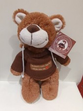 Flame Homeware brown Teddy Bear Dave Two Hearts