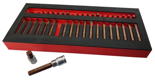 40pc steel bit socket set - bit,