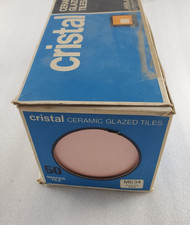 Vintage Ceramic Pastel Pink Tiles H&R Johnson- 50 Tiles- 108mm x 108mm x 4mm