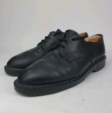 Solovair Gibson Mens Black Leather Shoes UK 10