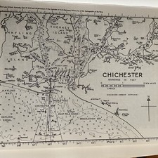 VINTAGE SEA CHART / NAUTICAL