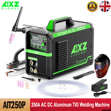 250A 5IN1 TIG Welder Aluminium Pulse AC DC TIG ARC Welding Machine UK Plug 220V
