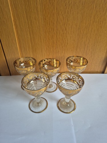 Vintage gold rim cocktail - vintage,