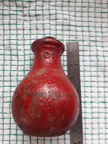 Vintage 10lb cast iron pear - cast,