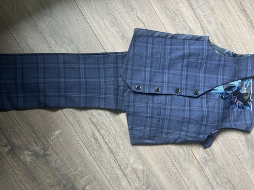 Boys suit blue next - blue, waistcoat