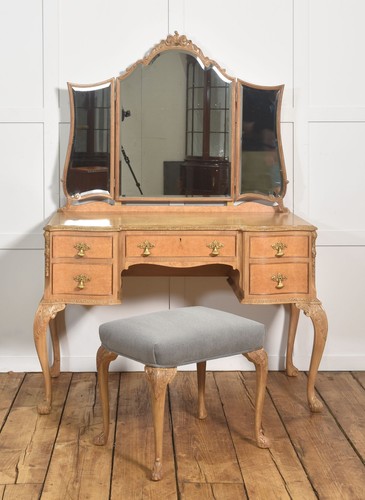 Walnut dressing table with - walnut,