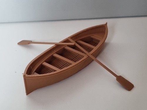 Scale rowing boat with - 1/32,