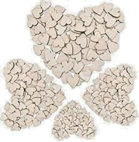 Mdf wooden heart shapes laser - mdf,wooden,