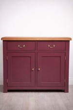 Burgundy Painted Sideboard