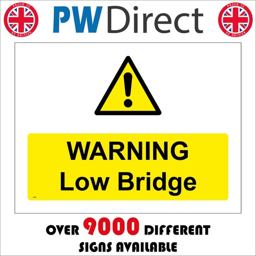 Sign warning low - sign,