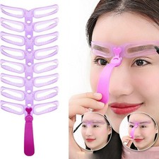 8PCS Styles Eyebrow Shaping Stencils Grooming Shaper Template Q1O9KI98 C7F5