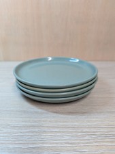 Vintage Denby Stoneware 6 Manor Green Side Bread Plates 16.5cm