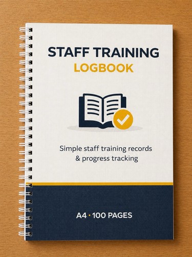 Staff training logbook - training,