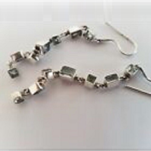 Aquamarine drop earrings solid - aquamarine,