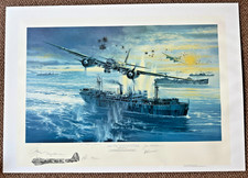 WW2 RAF "ARCTIC ENCOUNTER" 1942 ,K.G.30, LUFTWAFFE ACE HAJO HERMAN + OTHERS SIGN