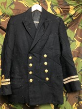 Original British Royal Navy Double Breasted Officers Jacket - 38" Chest