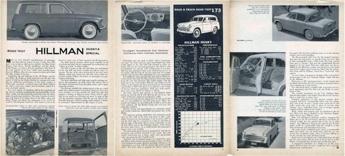 1958 rootes hillman print - 1958,