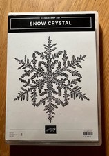 Stampin Up Snow Crystal Cling Stamp Set