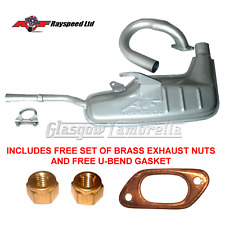 Genuine AF RAYSPEED Series 3 Lambretta CLUBMAN (ANCILLOTTI) 42mm SILVER EXHAUST