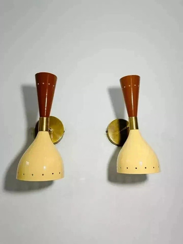 Italian mid century brass wall - century,