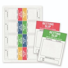 Edible Wafer 8 Fake Betting Slips - Wafer Paper Cake Decorations Cupcake Topper