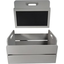 Love Home Set of 2 Grey Wooden