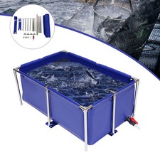 Modern Aquarium Fish Water Tank Ornamental Swimming Pool Koi Breeding Pond Blue