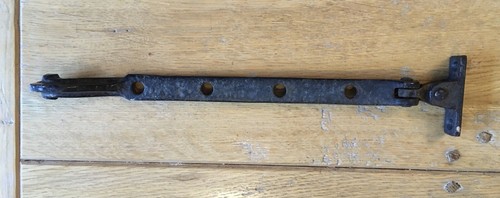 Old vintage black wrought iron - old,