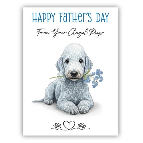 Bedlington terrier father - terrier, father’s