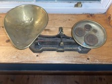 Antique Vintage Kitchen Scales Rogers and Loath Birmingham with weights 